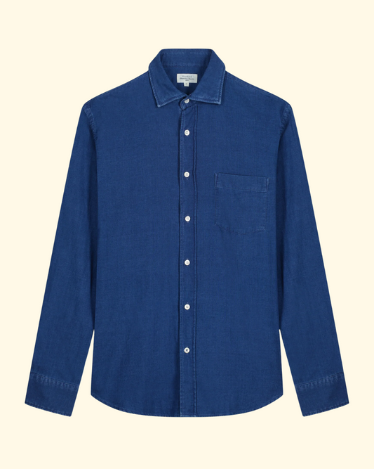 Paul Woven Shirt | Indigo