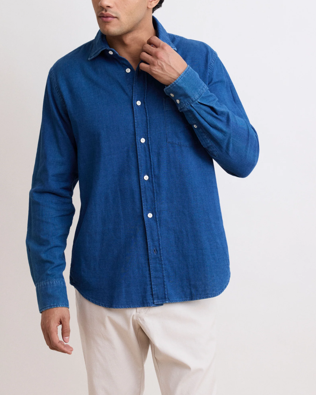 Paul Woven Shirt | Indigo