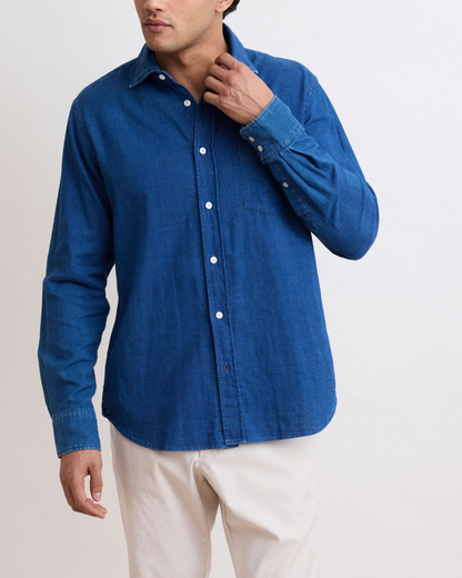 Paul Woven Shirt | Indigo