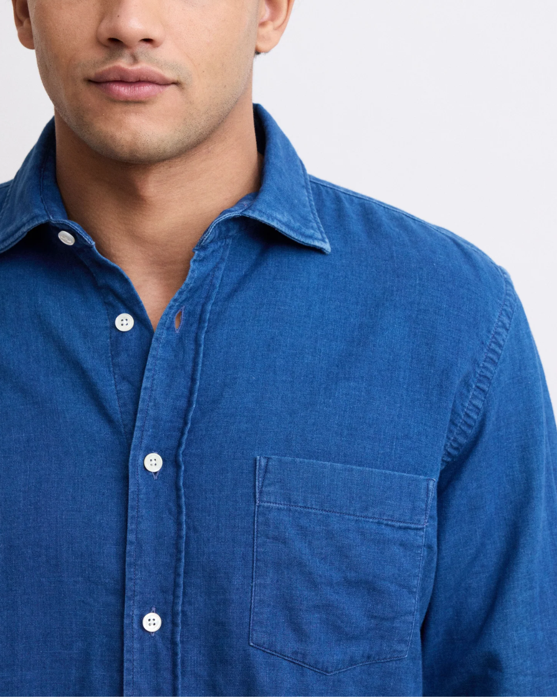 Paul Woven Shirt | Indigo