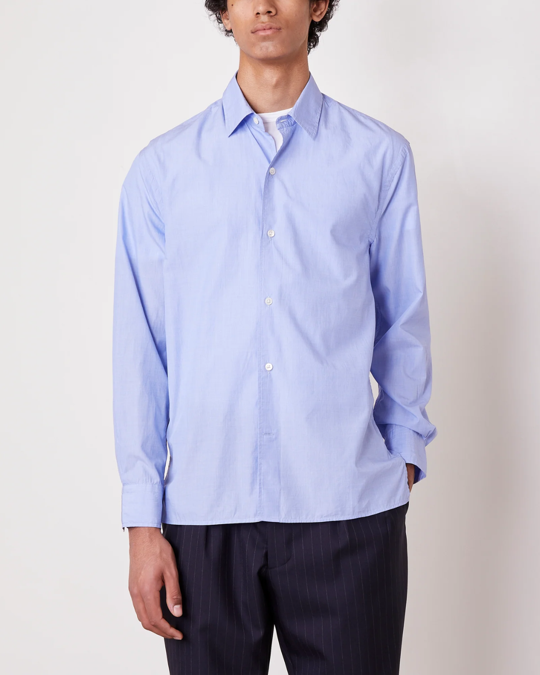 Guito Poplin Shirt | Blue
