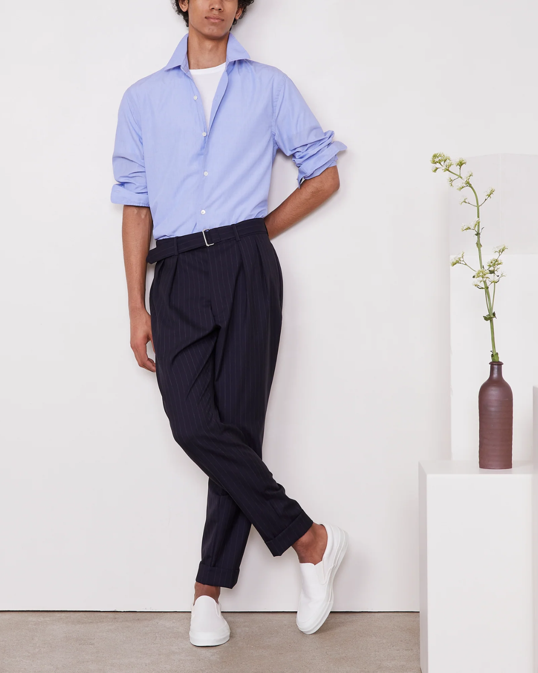 Guito Poplin Shirt | Blue