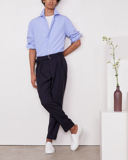 Guito Poplin Shirt | Blue