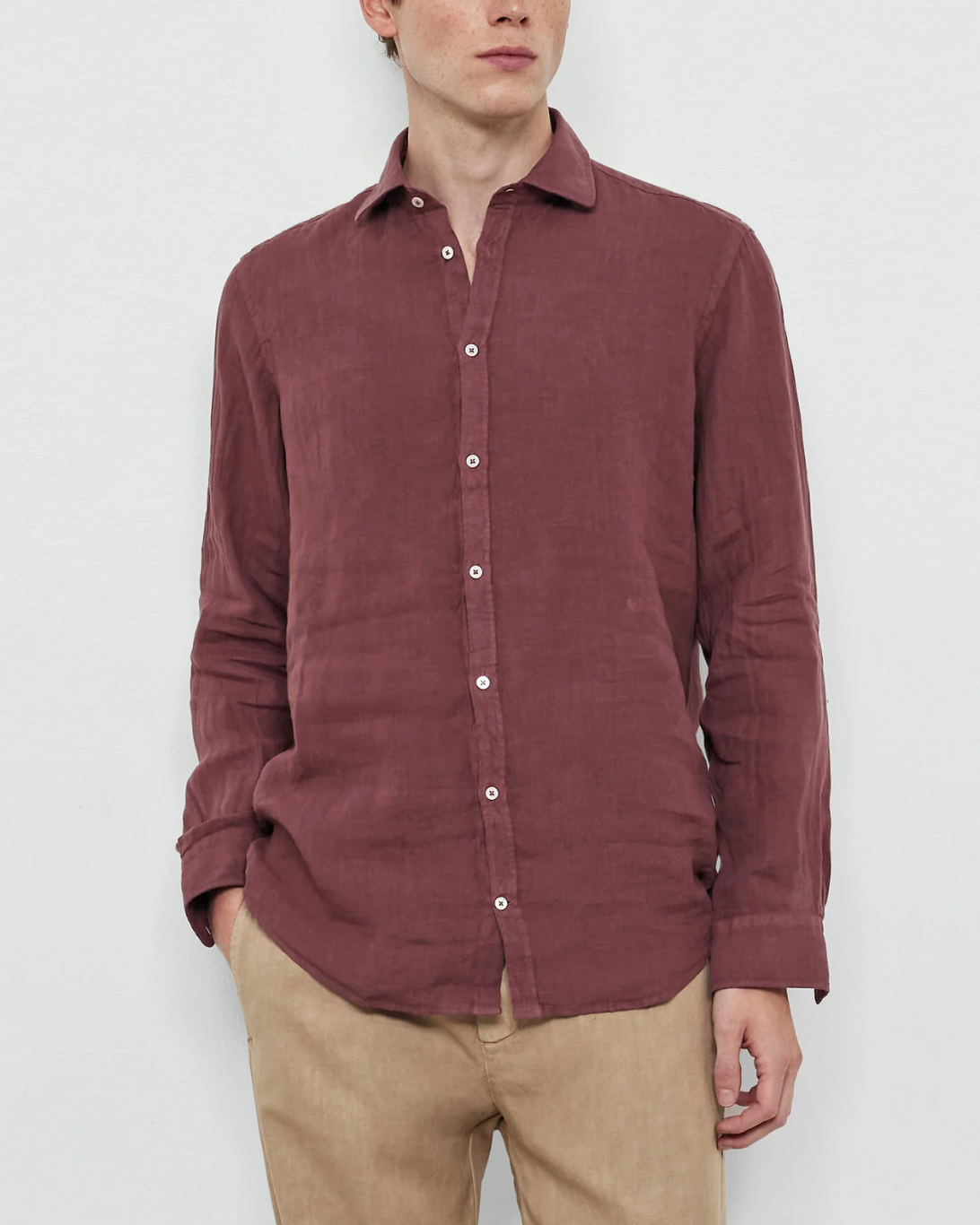 Canary Shirt | Burgundy