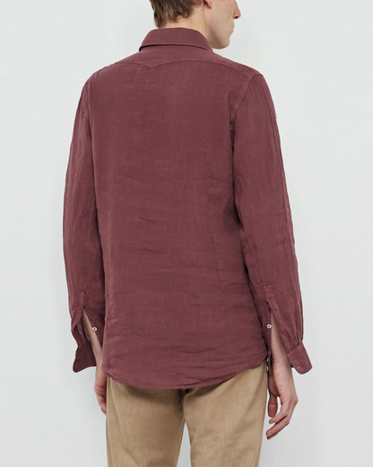 Canary Shirt | Burgundy