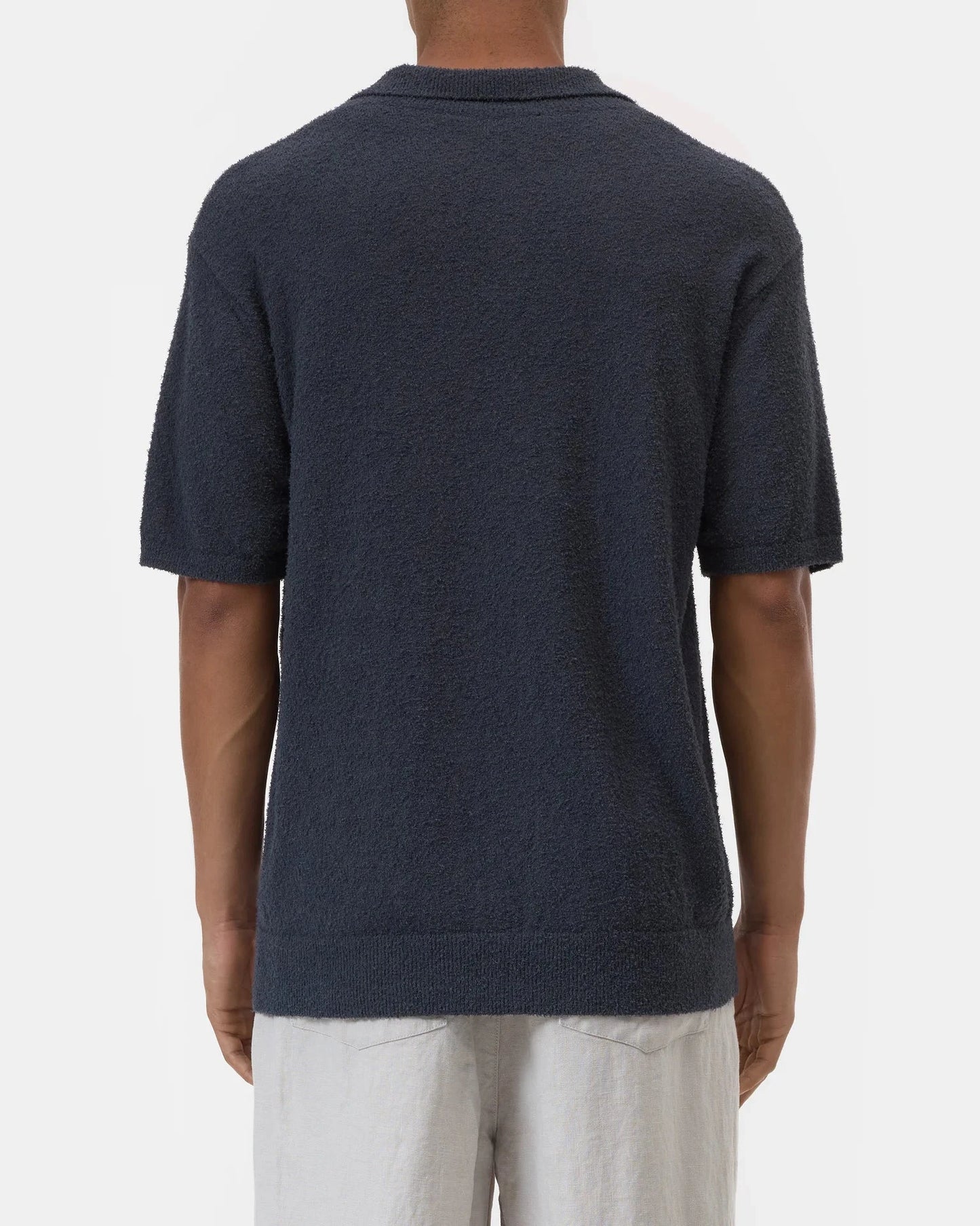 Knit Polo | Magma Black