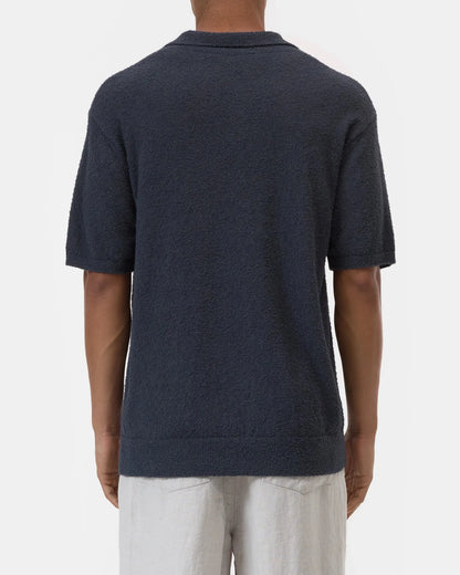 Knit Polo | Magma Black