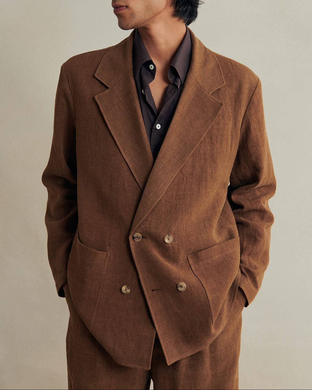 Double-Breasted Jacket | Cinnamon