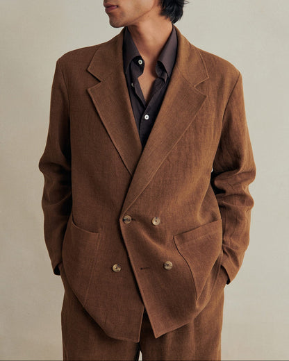 Double-Breasted Jacket | Cinnamon