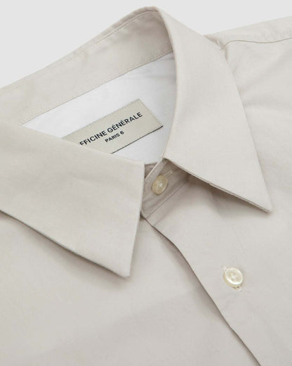 Eloi Poplin Shirt | Stone