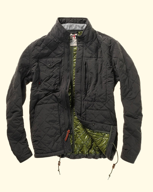 Quilted Tanker Jacket | Charcoal