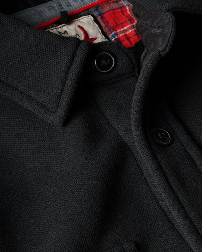 Pique Fleece Workshirt | Black