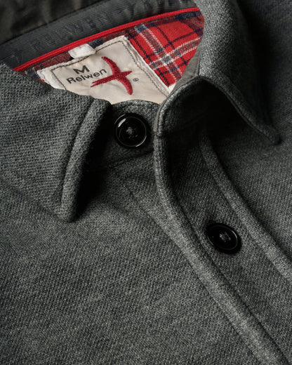 Pique Fleece Workshirt | Dark Grey