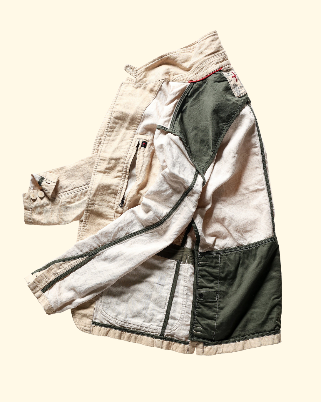 Tropical Trap Blazer | Dk Natural Twill