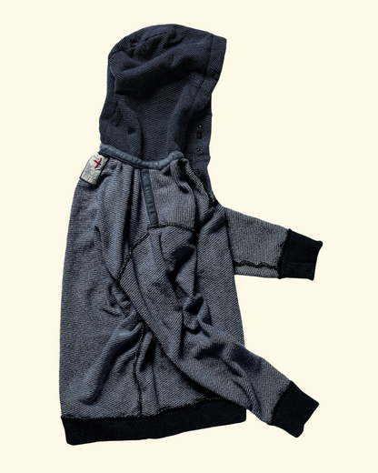 French Twill Hoodie | Navy Marl