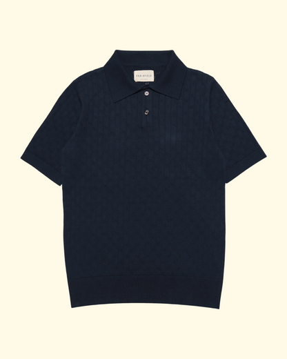 Jacobs S/S Polo Lace | Navy Iris