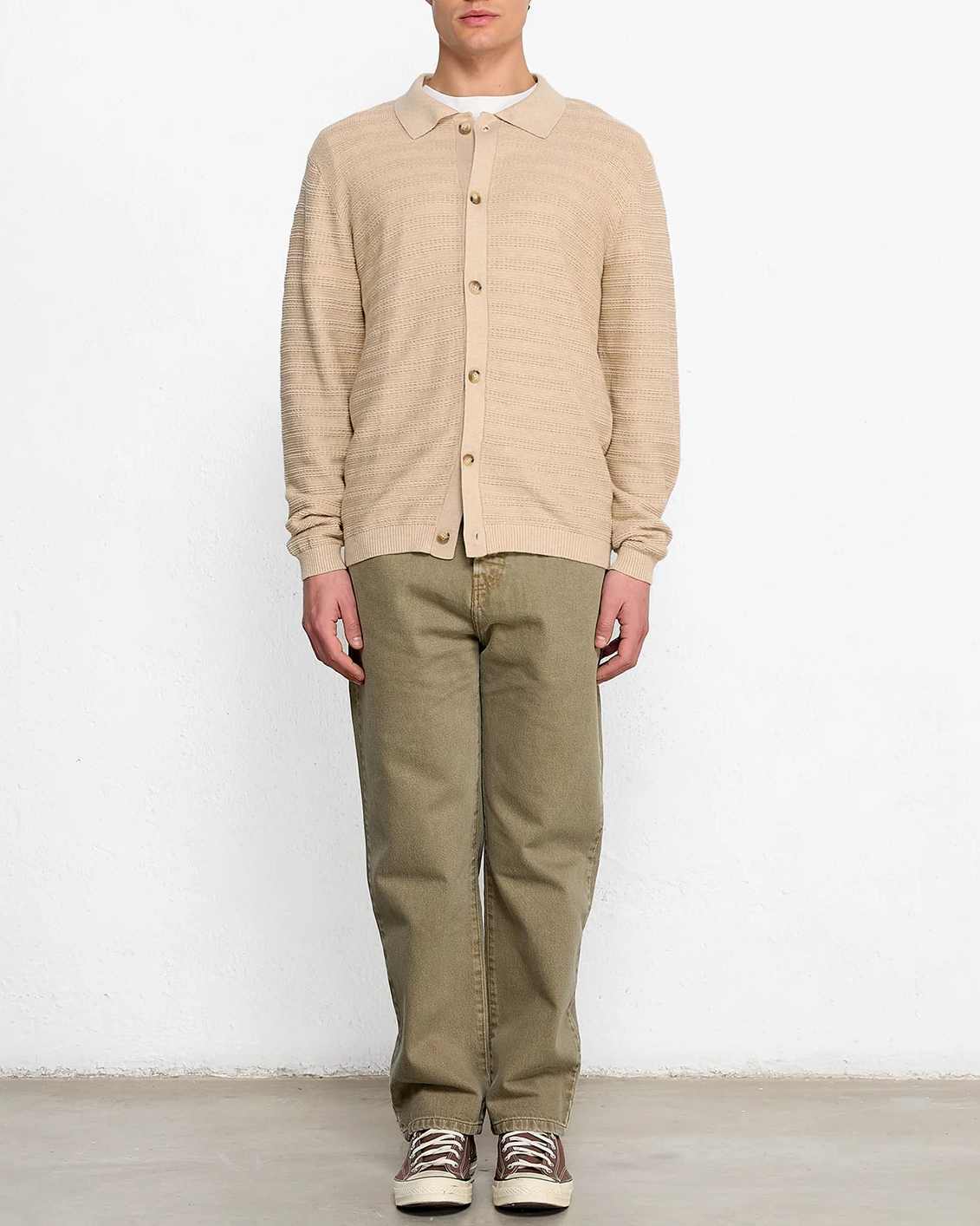 Giorgos Knitted Shirt | Tan