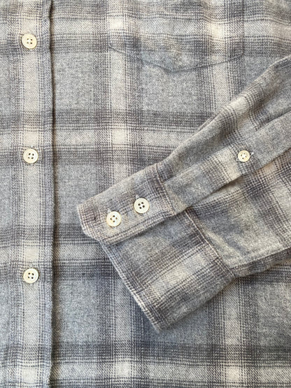 Paul Brushed Check Shirt | Grey