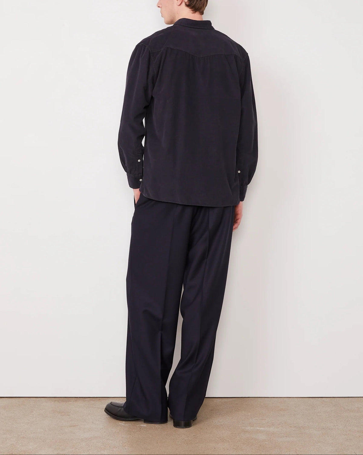Gad Corduroy Shirt | Dark Navy