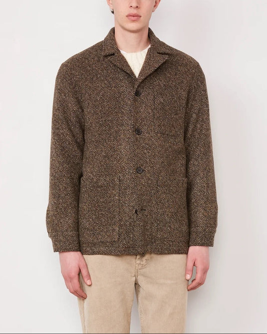 Sheldon Wool Overshirt | Coffee
