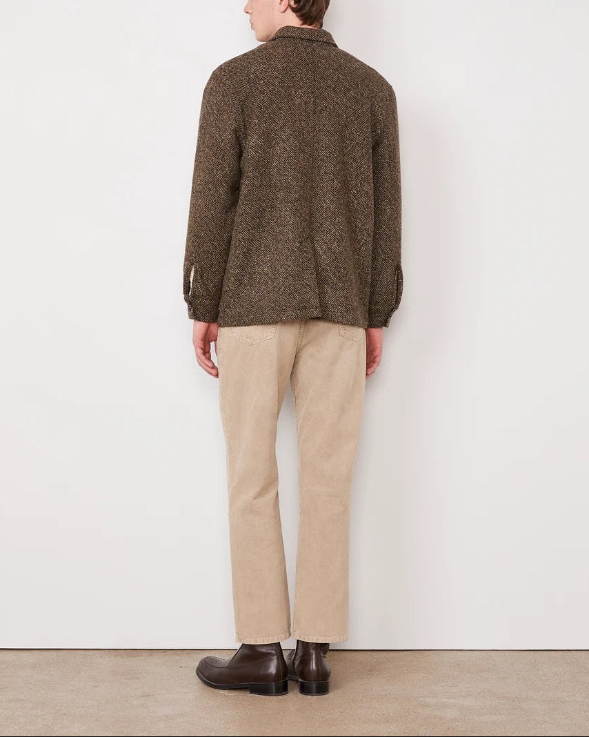 Sheldon Wool Overshirt | Coffee