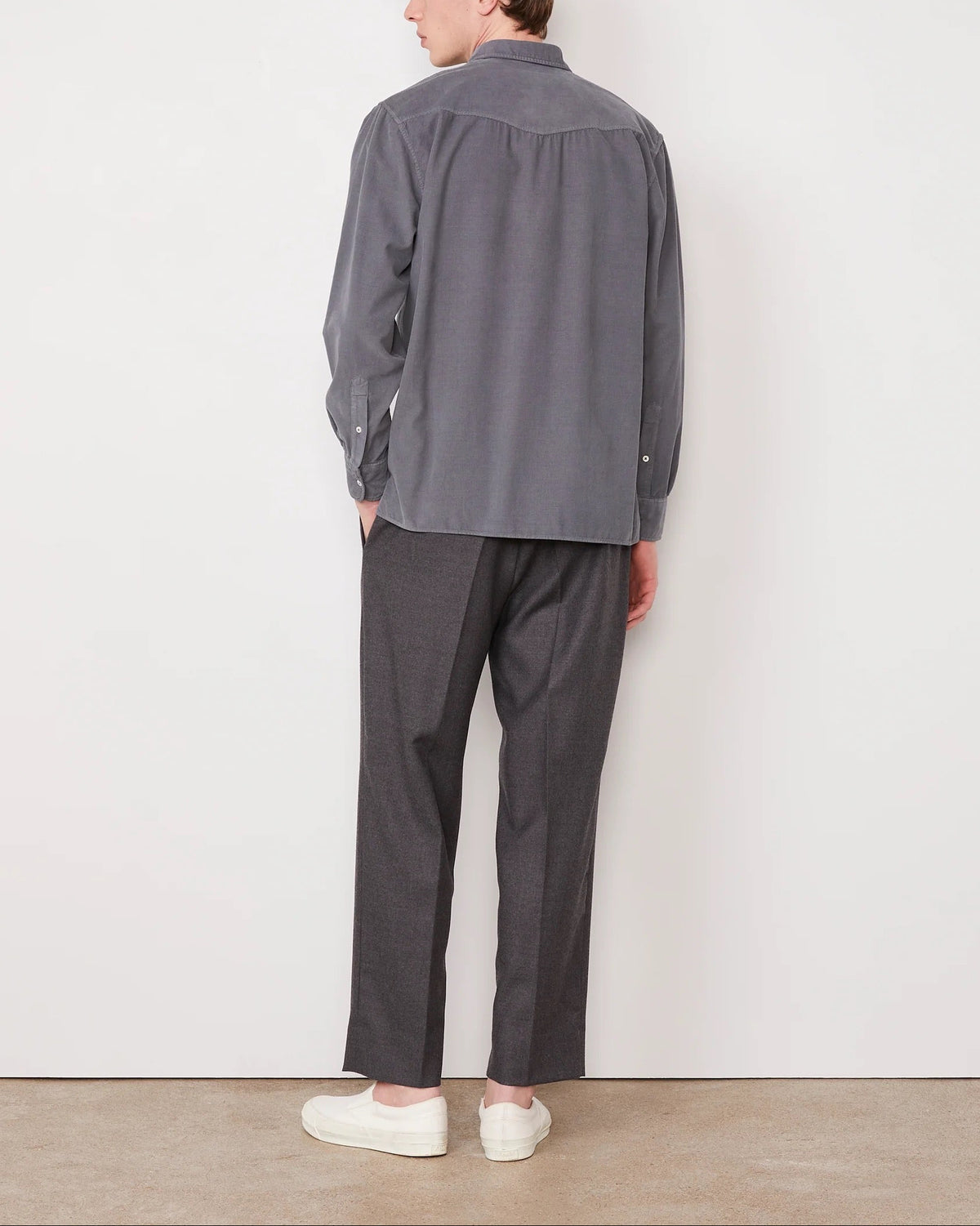 Gad Corduroy Shirt | Steel Grey