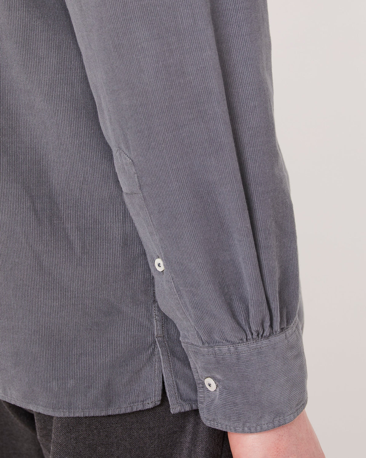 Gad Corduroy Shirt | Steel Grey