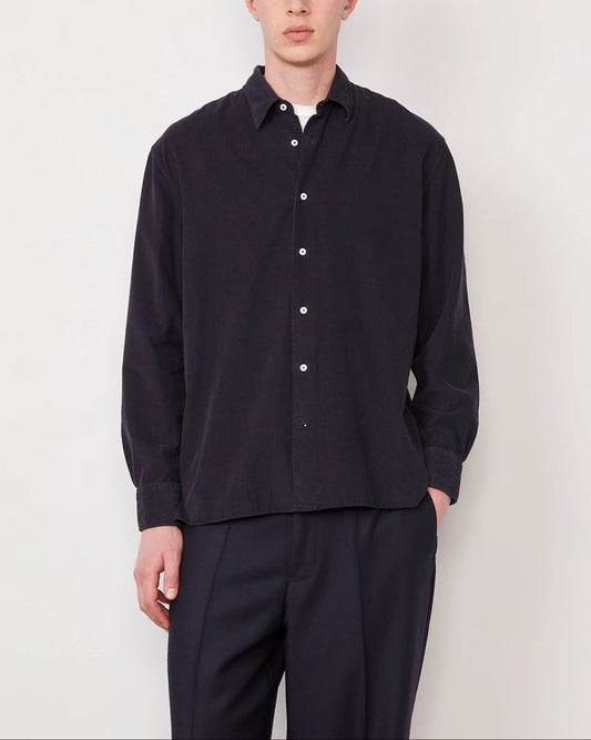 Gad Corduroy Shirt | Dark Navy
