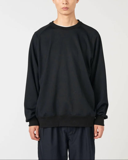 Polyester Pile Crew Neck | Navy