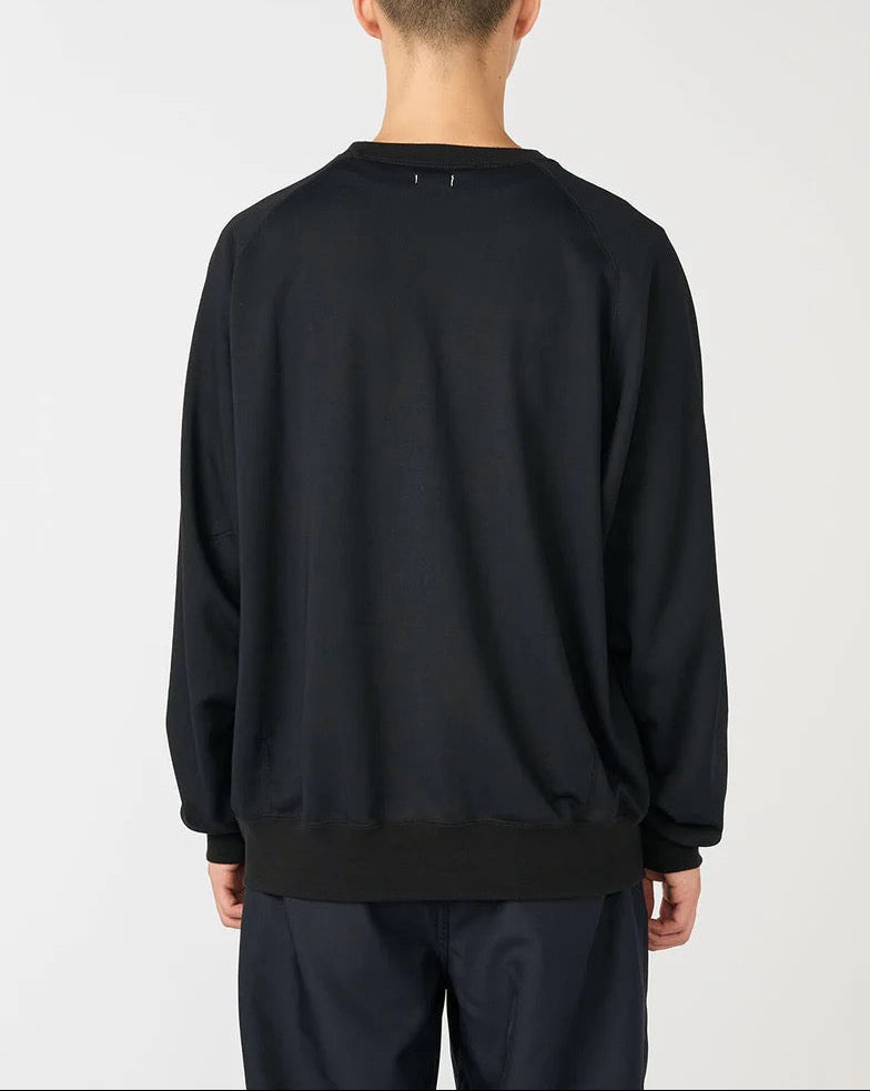 Polyester Pile Crew Neck | Navy