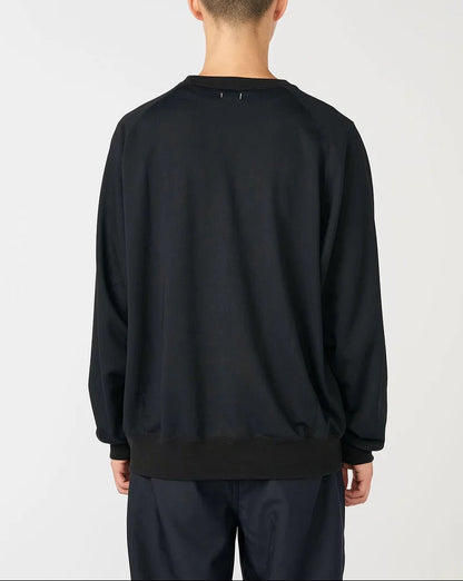 Polyester Pile Crew Neck | Navy