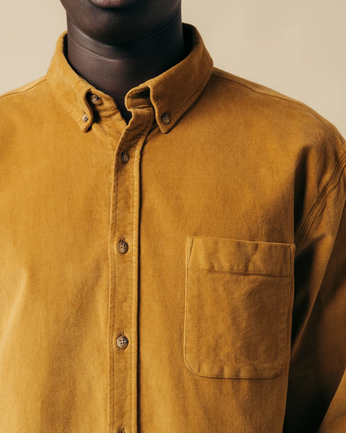 Raeburn Moleskin Shirt | Ochre