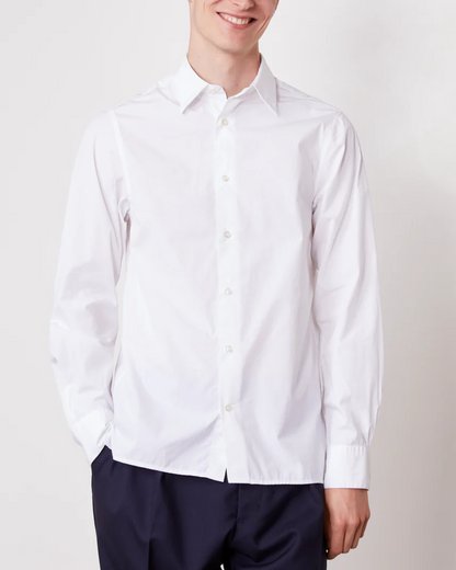 Eloi Cotton Poplin Shirt | White
