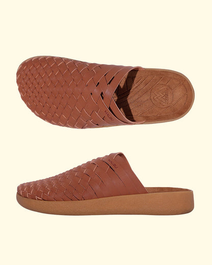 Colony Vegan Leather Sandal | Whiskey Tan