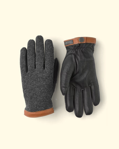 Deerskin Wool Tricot | Charcoal/Black