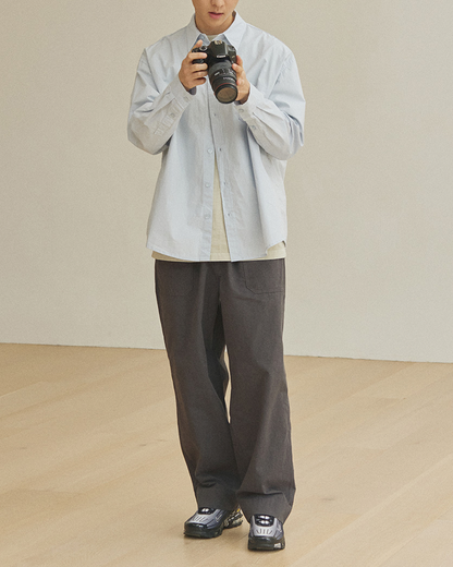 One Tuck Wide Fatigue | Charcoal