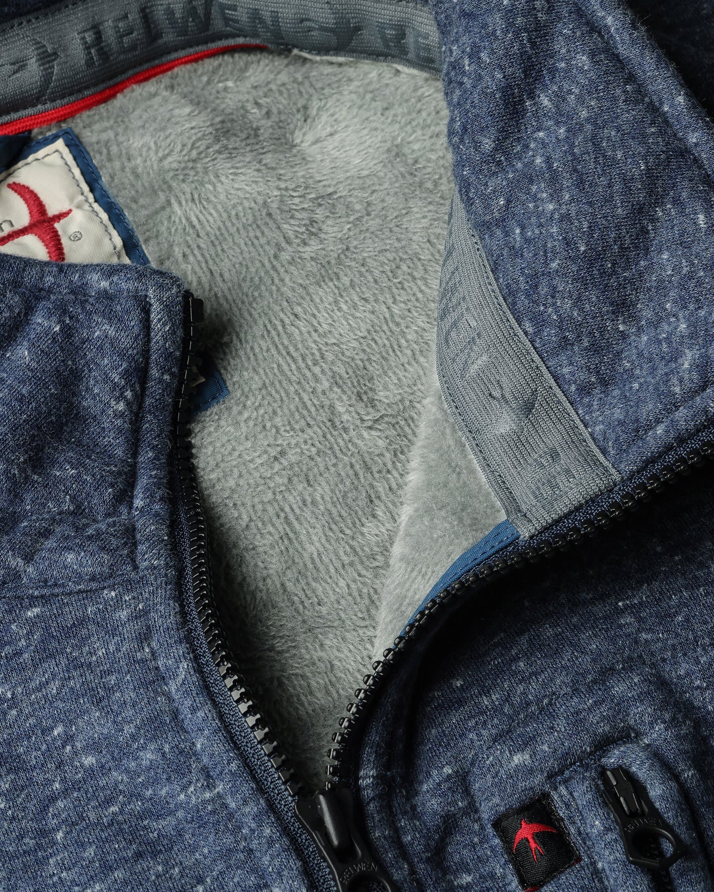 Micropile Half-Zip | Navy Fleck