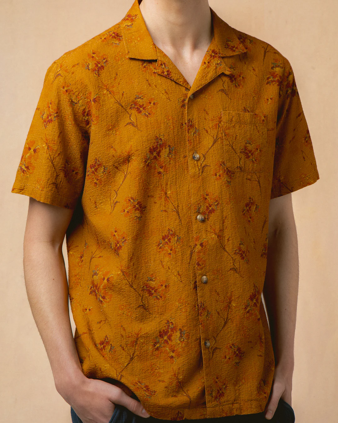 Crammond Shirt | Orange Floral