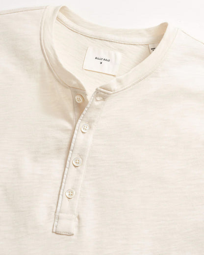 Long Sleeve Organic Cotton Henley | Tinted White