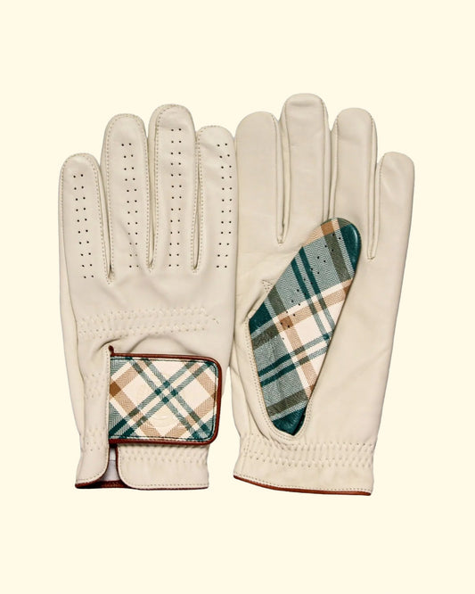 Leather Golf Glove RIGHT | Tartan (2 Pack)