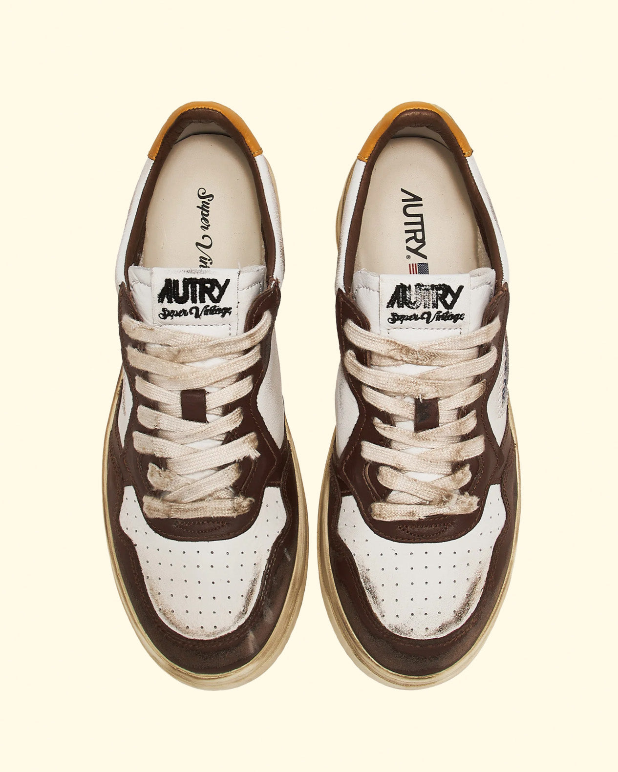 Medalist Low Super Vintage | Leather Wht Brown Honey