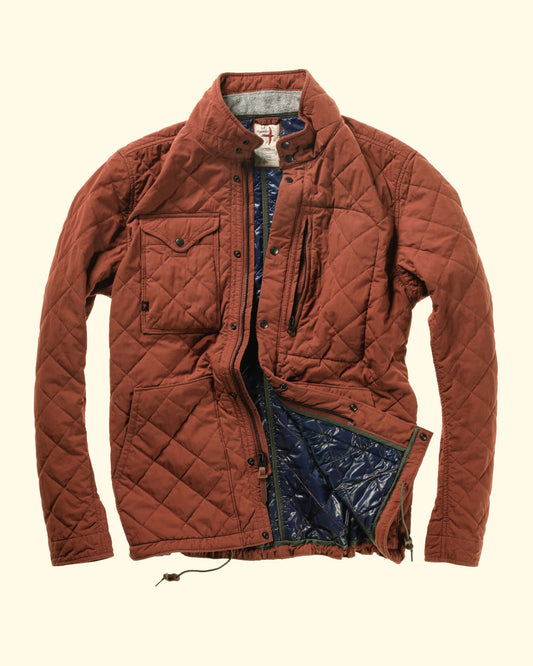 Quilted Tanker Jacket | Chestnut