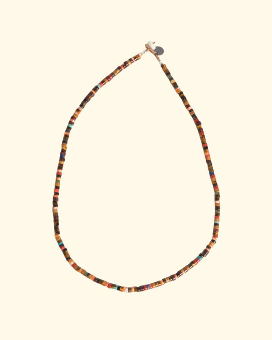 Heishi Necklace | Brown Multi