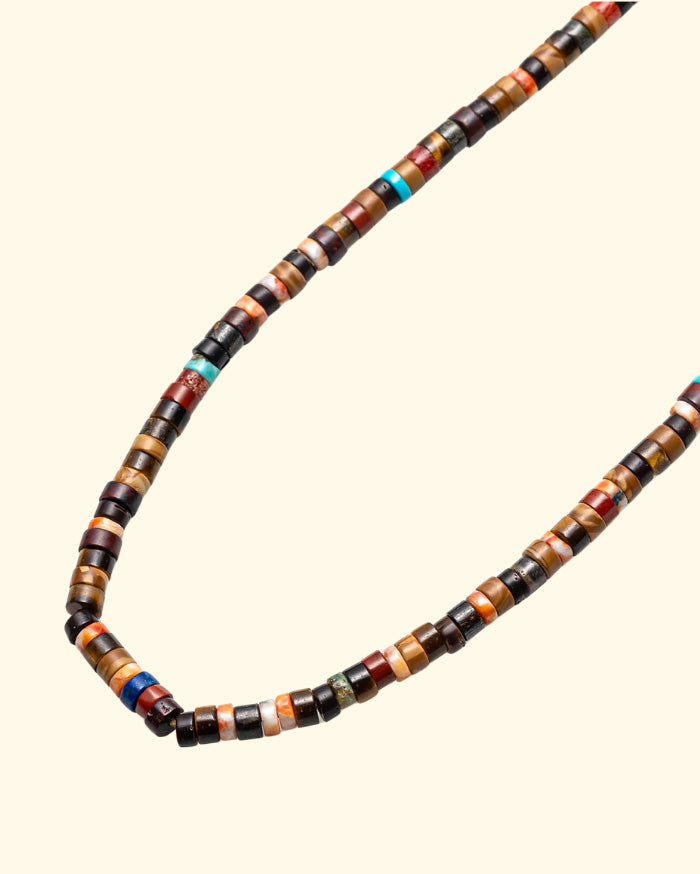 Heishi Necklace | Brown Multi