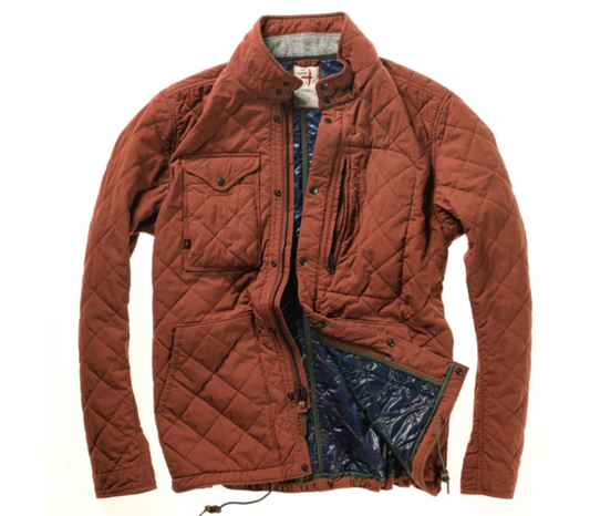 Quilted Tanker Jacket | Chestnut