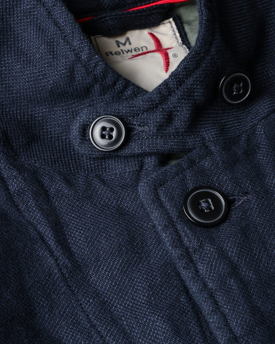 Tropical Trap Blazer | Navy Hopsack