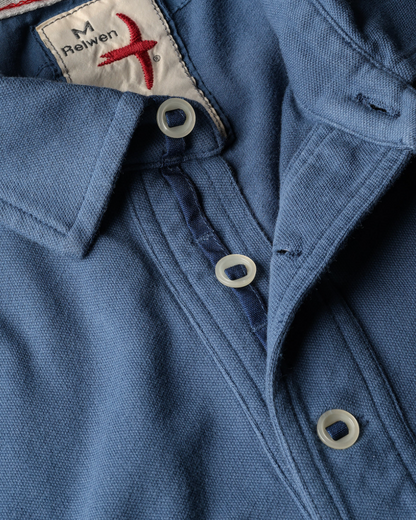 Pique Slot Polo | Marine Blue