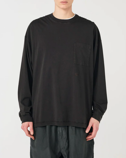 OOAL L/S Pocket Tee | Charcoal