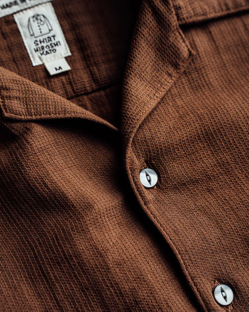 Wrench S/S Waffle Shirt | Bourbon