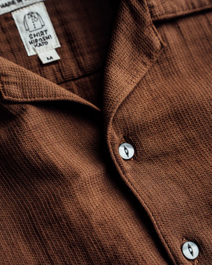 Wrench S/S Waffle Shirt | Bourbon